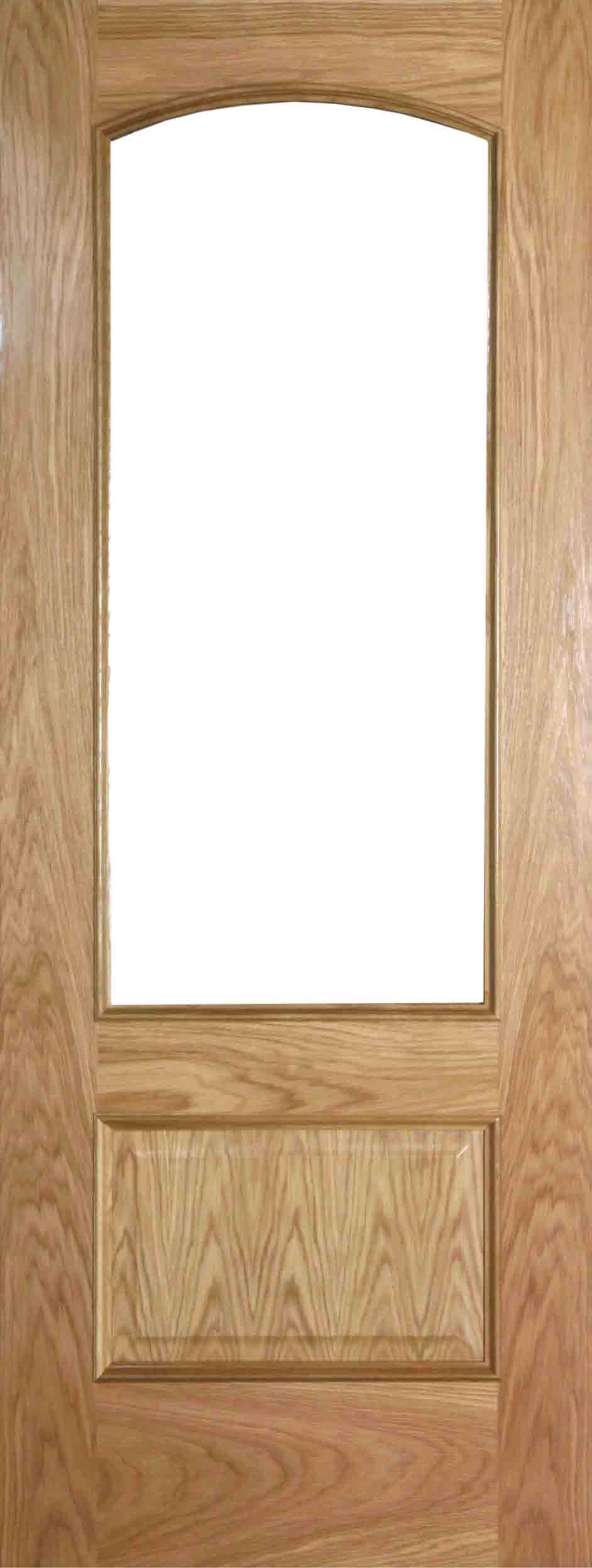 Internal Oak Alcudia Door Prefinished with Clear Flat Glass Internal Oak Alcudia Door Prefinished with Clear Flat Glass