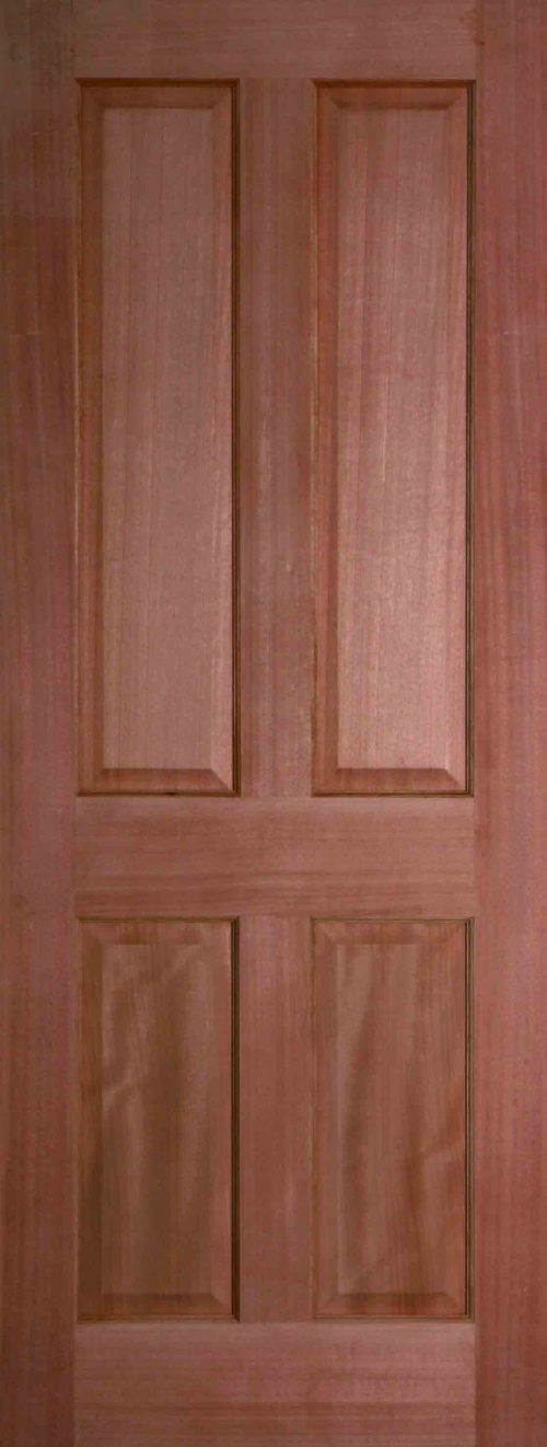 Internal Hardwood Colonial 4 Panel Door Unfinished