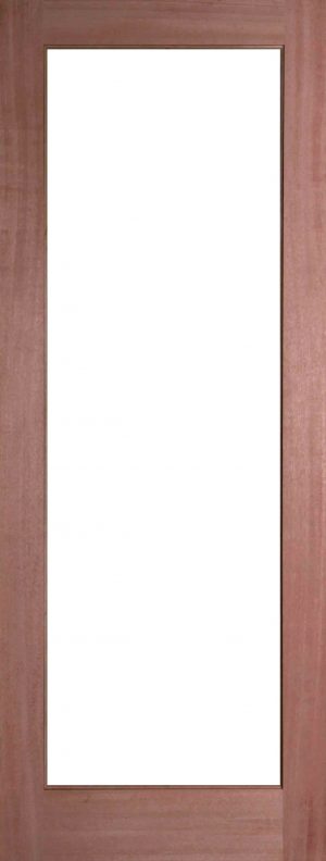 Internal Hardwood Pattern 10 Door Unfinished with Clear Flat Glass