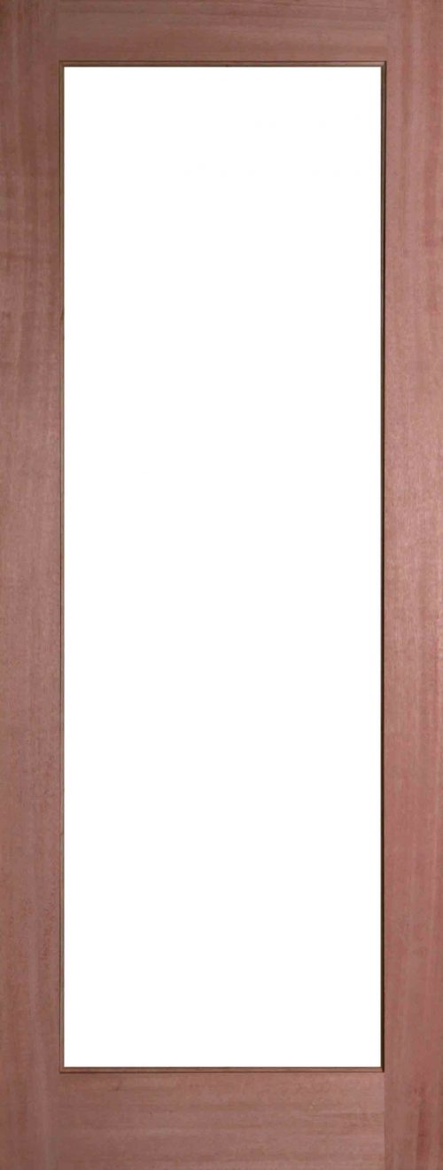 Internal Hardwood Pattern 10 Door Unfinished with Clear Flat Glass