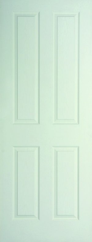 Internal White Moulded Woodgrain Canterbury FD30 Fire Door Primed