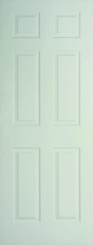 Internal White Moulded Woodgrain Colonist Door Primed