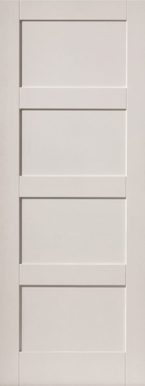 Internal White Moulded Smooth Shaker 4 Panel Primed Door