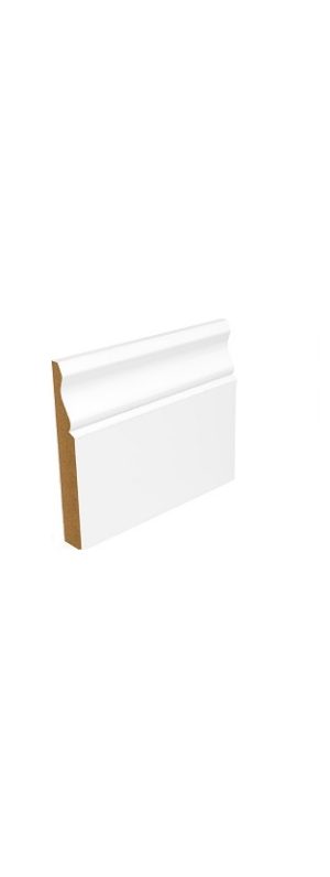 White Ogee Skirting Primed