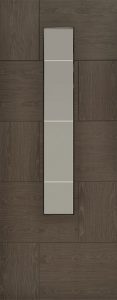 Internal Silver Oak Chelsea 1 Light Door Prefinished with Crystal Cut Glass