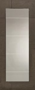 Internal Silver Oak Chelsea Full Light Door Prefinished with Crystal Cut Glass