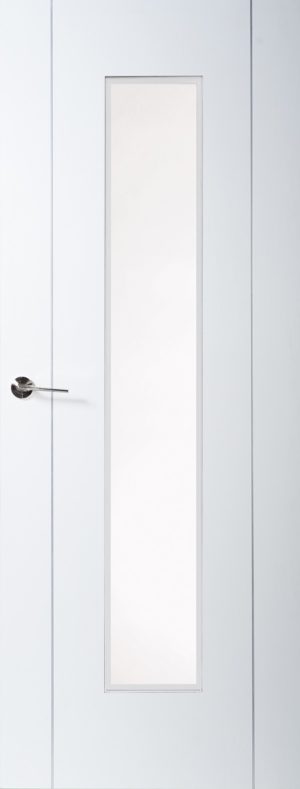 Internal White Laminated Luna 1 Light Door