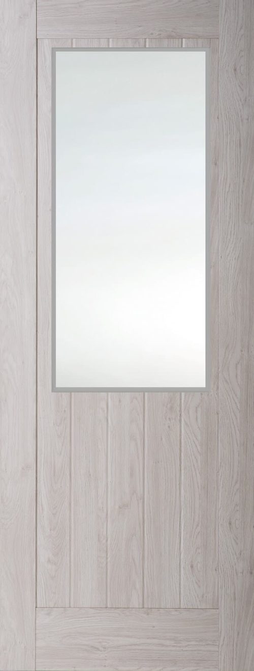 Internal Smokey Grey Mexicano Half Light Door