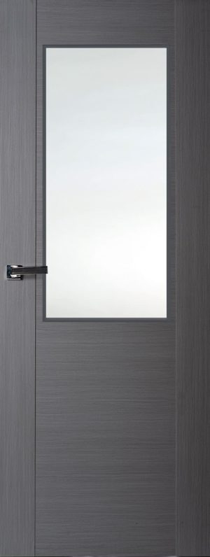 Internal Grey Laminated Zamora Half Light Door