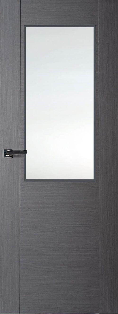 Internal Grey Laminated Zamora Half Light Door