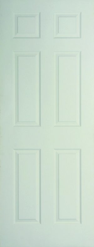 Internal White Moulded Woodgrain Colonist FD60 Fire Door Primed