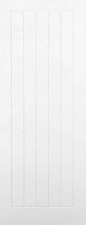 Internal White Moulded Woodgrain Mexicano FD30 Fire Door Primed