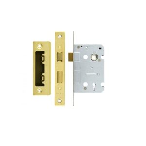Brass lever door lock