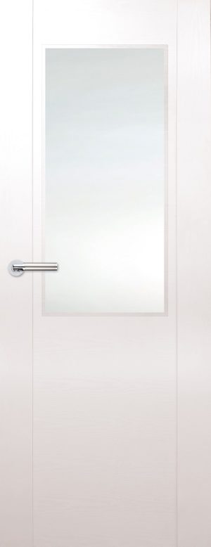 Internal White Laminated Zamora Half Light Door
