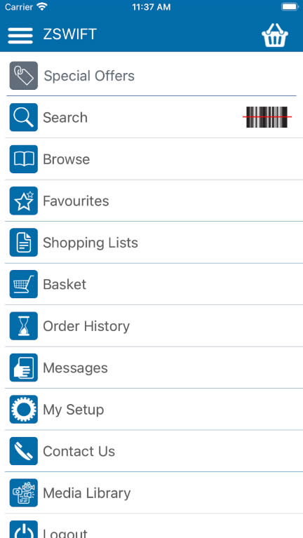 trade account menu trade account menu