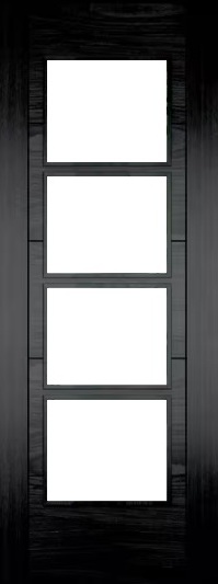Internal Black Athena 4 Light Door Prefinished