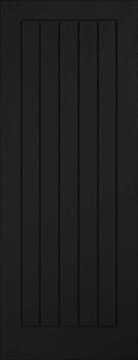 Internal Black Mexicano Door Prefinished